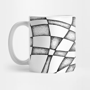 Hand drawn abstract pattern using dotwork Mug